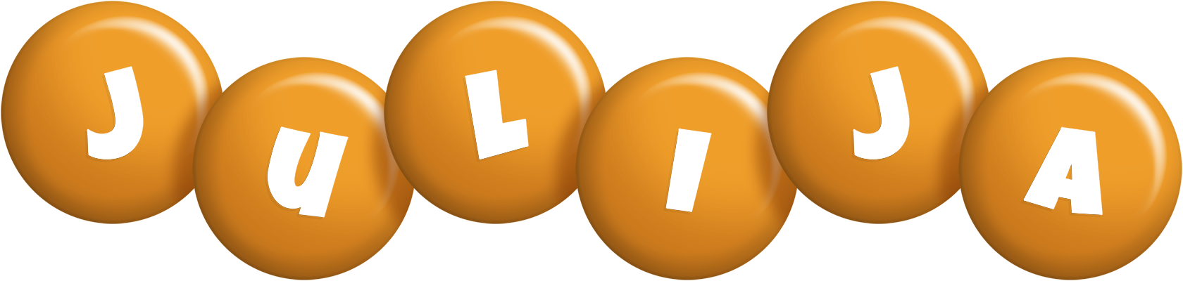 Julija candy-orange logo