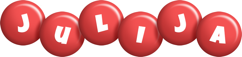 Julija candy-red logo