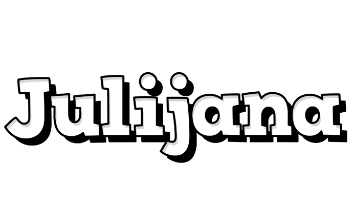 Julijana snowing logo