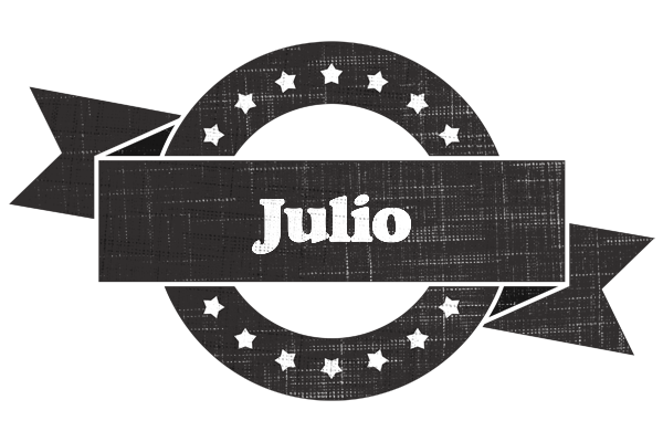Julio grunge logo