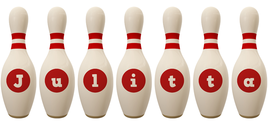 Julitta bowling-pin logo