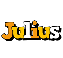 julius name logo cartoon