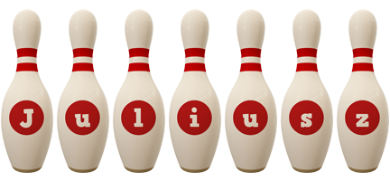 Juliusz bowling-pin logo