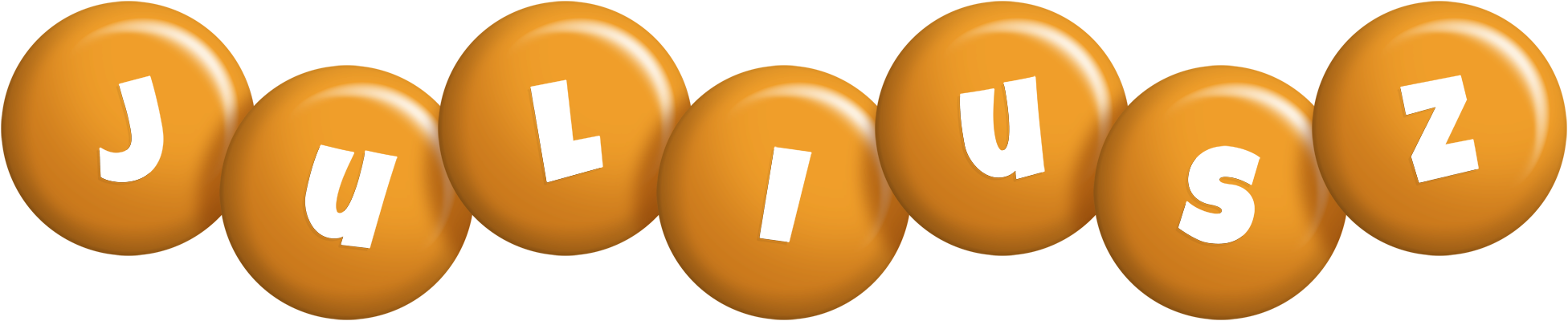 Juliusz candy-orange logo