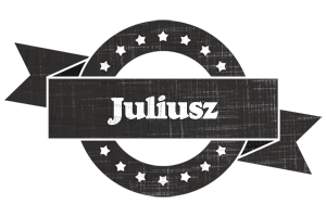 Juliusz grunge logo