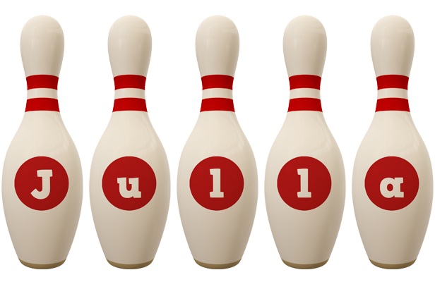 Julla bowling-pin logo