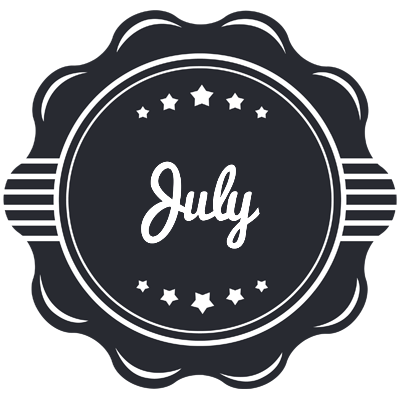 July badge logo