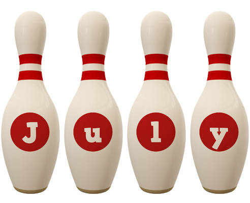 July bowling-pin logo