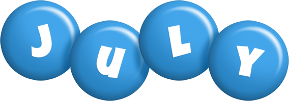 July candy-blue logo