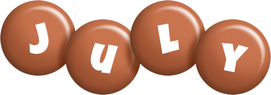July candy-brown logo