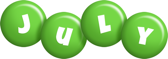 July candy-green logo