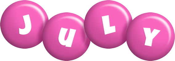 July candy-pink logo