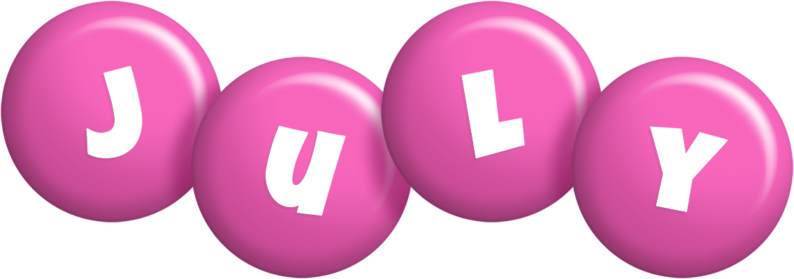 July candy-pink logo