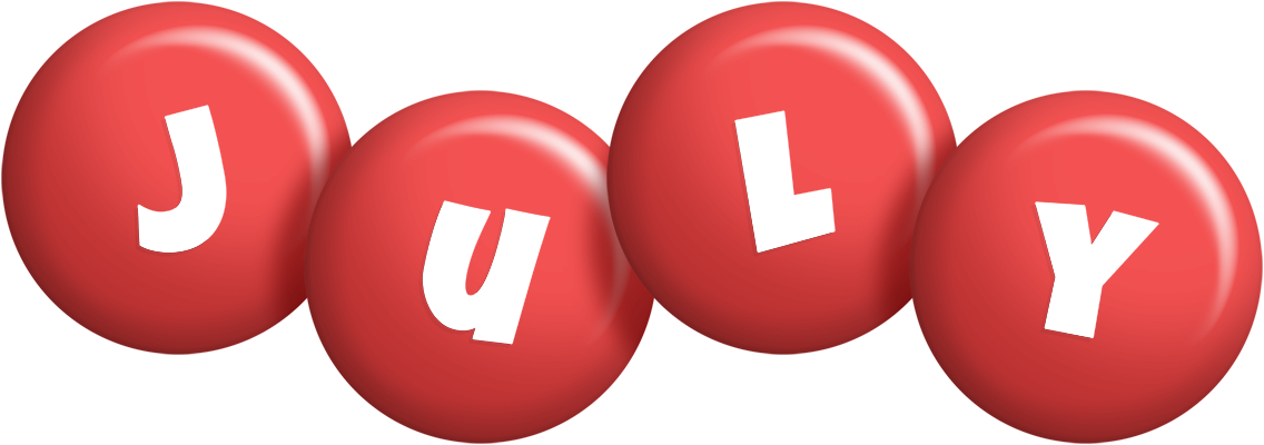 July candy-red logo