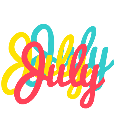 July disco logo