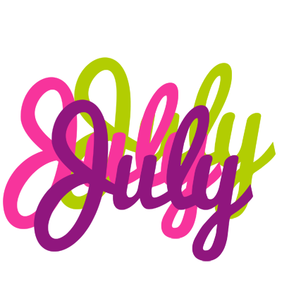 July flowers logo