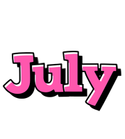 July girlish logo