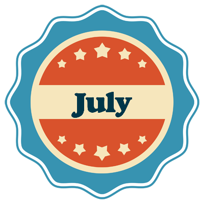 July labels logo
