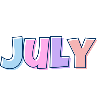 July pastel logo
