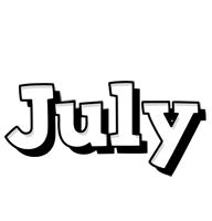 July snowing logo