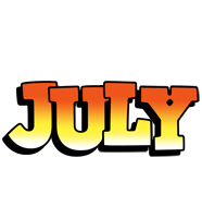 July sunset logo
