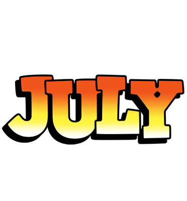 July sunset logo