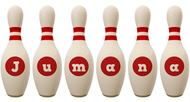 Jumana bowling-pin logo