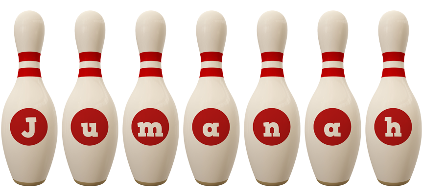 Jumanah bowling-pin logo