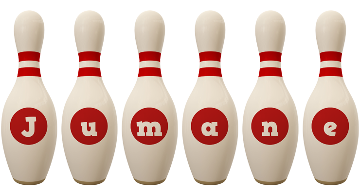 Jumane bowling-pin logo