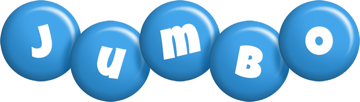 Jumbo candy-blue logo