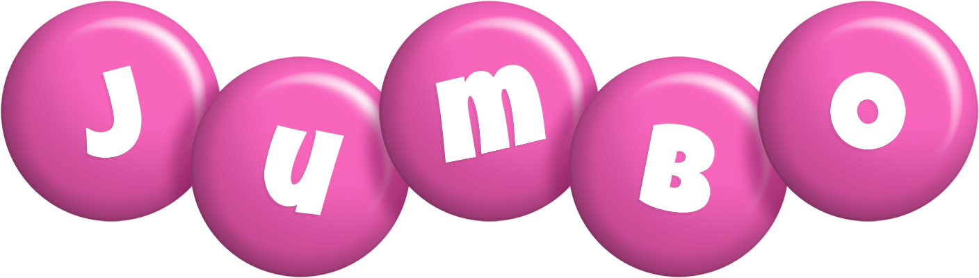 Jumbo candy-pink logo