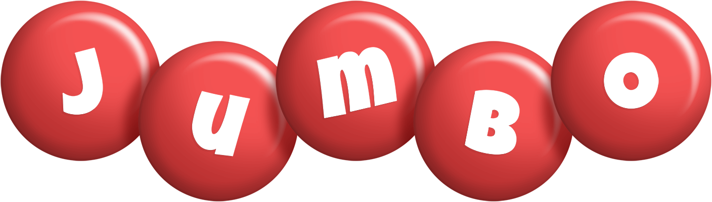 Jumbo candy-red logo