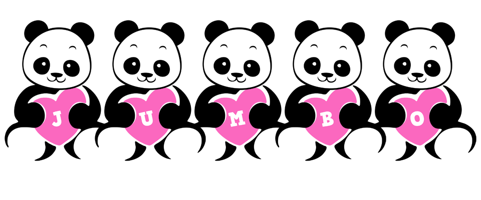 Jumbo love-panda logo