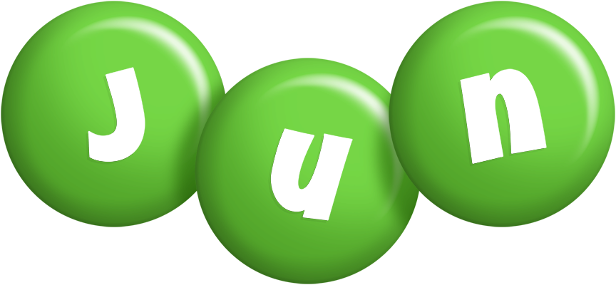 Jun candy-green logo