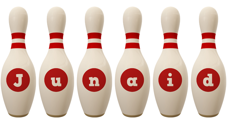 Junaid bowling-pin logo