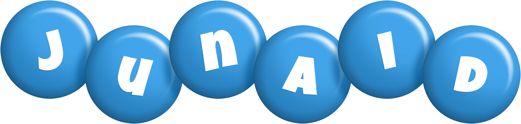 Junaid candy-blue logo