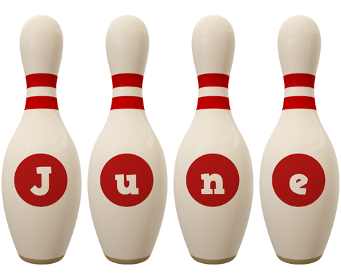 June bowling-pin logo