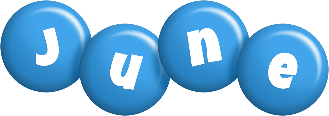 June candy-blue logo