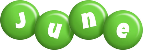 June candy-green logo