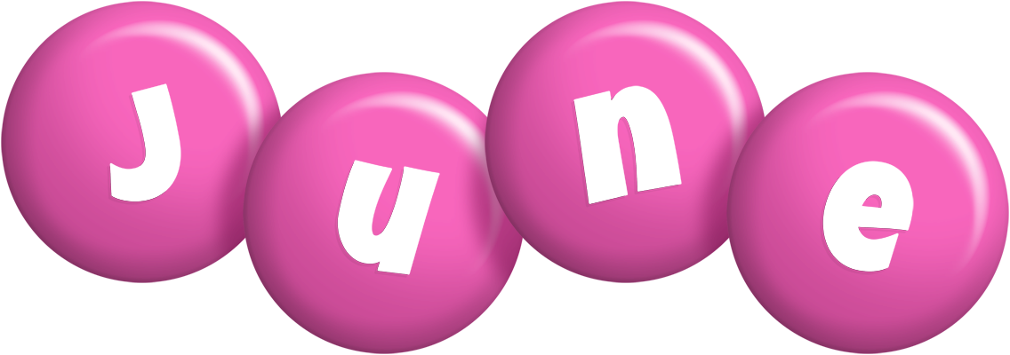 June candy-pink logo