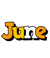 June cartoon logo