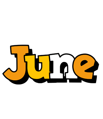 June cartoon logo