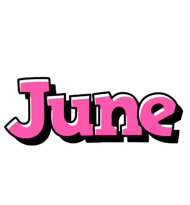 June girlish logo