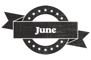 June grunge logo