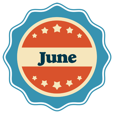 June labels logo