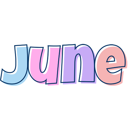 June pastel logo
