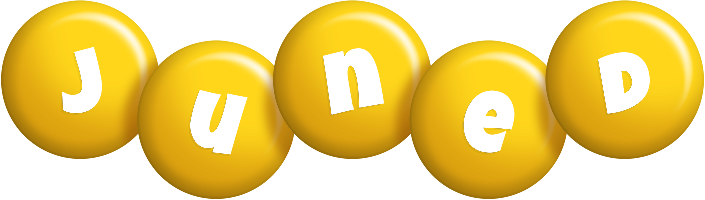 Juned candy-yellow logo