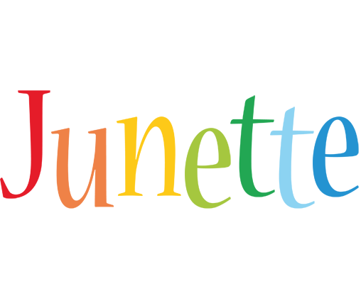Junette birthday logo