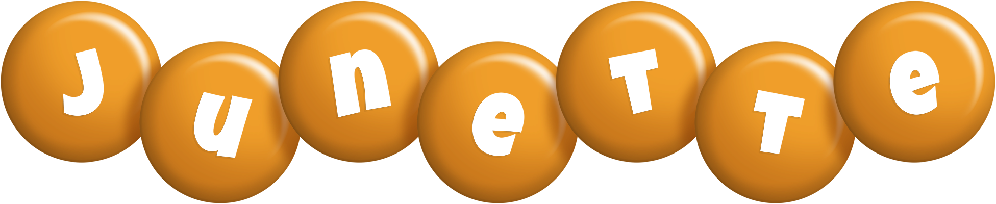 Junette candy-orange logo