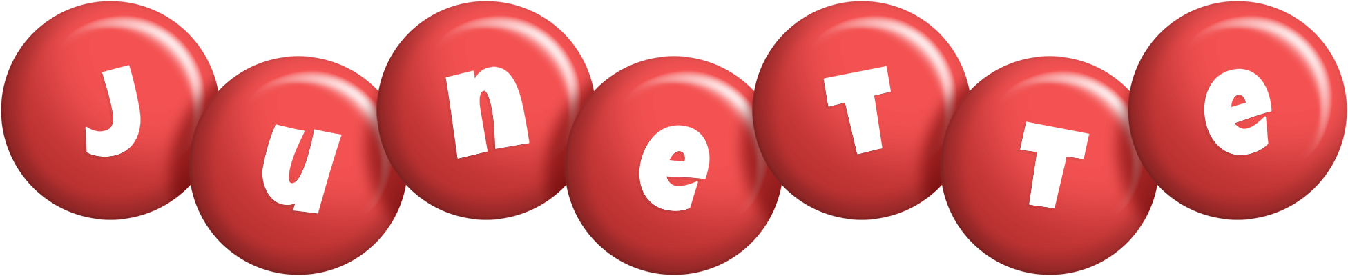 Junette candy-red logo